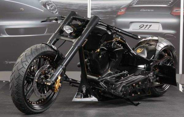 Porsche Tribute Motorcycle by Custom Wolf